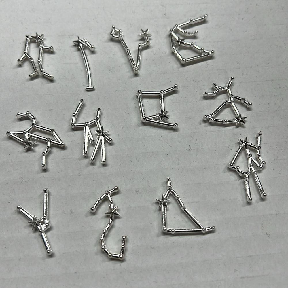 New 12 Silver Zodiac Symbols
